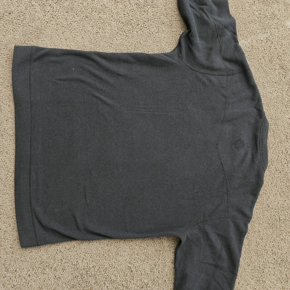 Stio Mens Fleece Crewneck Pullover Sweater Charcoal Gray Size Medium M